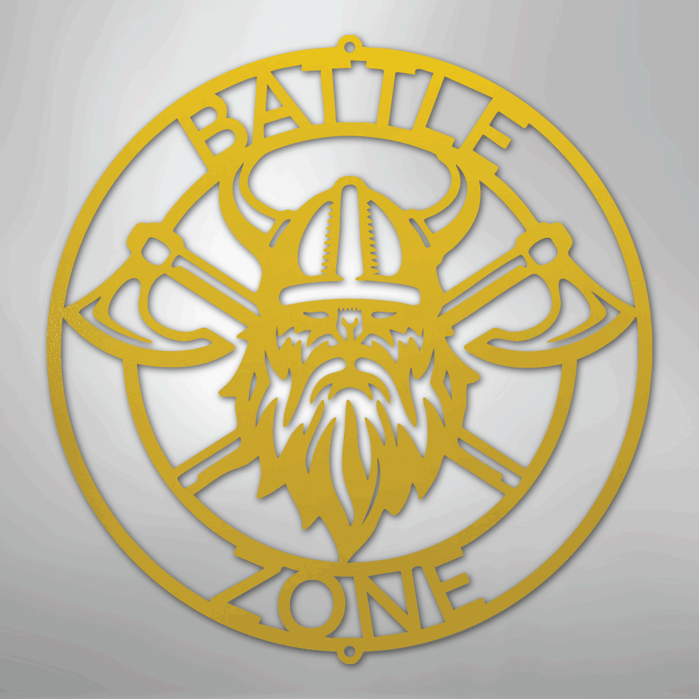 Battle Axe Ring Viking Personalized Steel Metal Sign Wall ArtCustomly Gifts