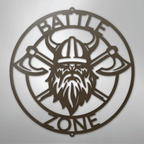 Battle Axe Ring Viking Personalized Steel Metal Sign Wall ArtCustomly Gifts