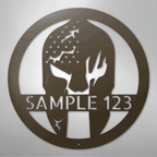 Battle Spartan Helmet Personalized Steel Metal Sign Wall ArtCustomly Gifts