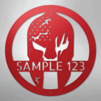 Battle Spartan Helmet Personalized Steel Metal Sign Wall ArtCustomly Gifts