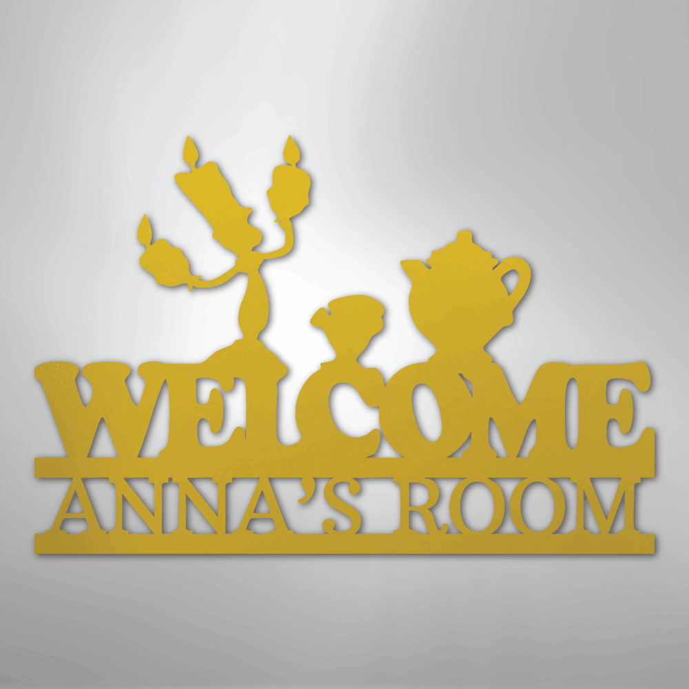 Be Our Guest Personalized Steel Metal Sign Wall ArtCustomly Gifts