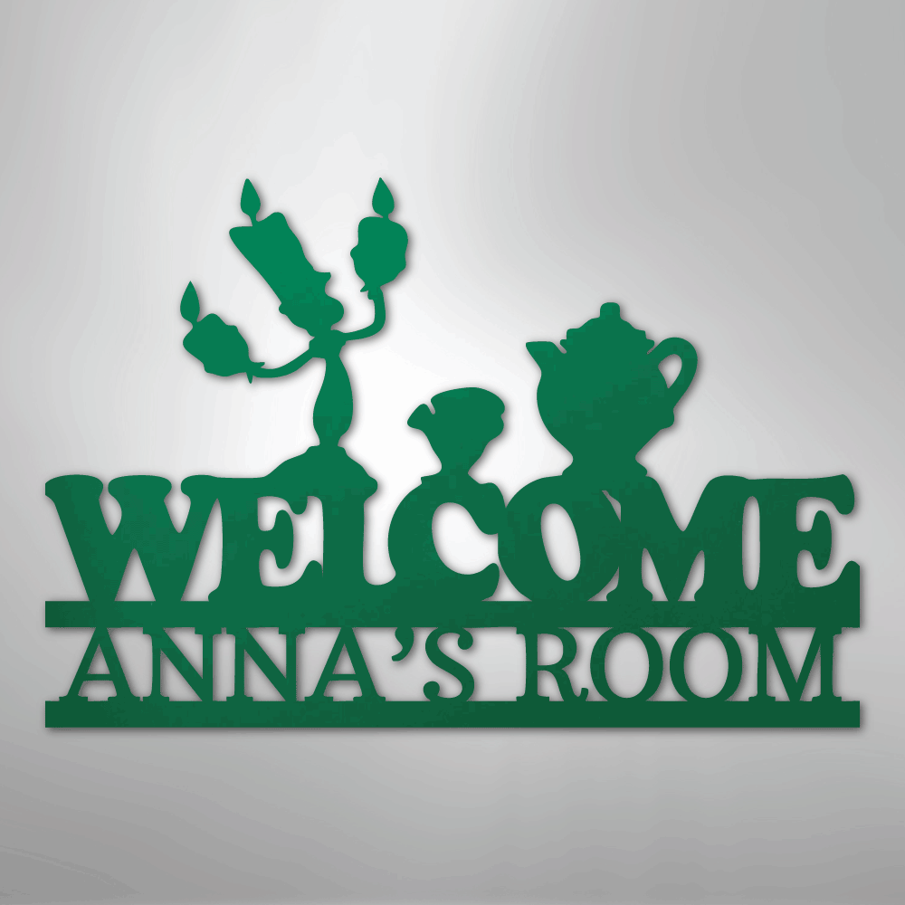 Be Our Guest Personalized Steel Metal Sign Wall ArtCustomly Gifts