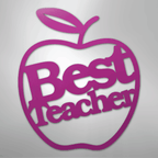 Best Teacher - Steel Metal Sign Wall ArtCustomly Gifts