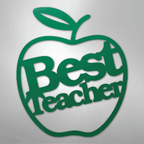 Best Teacher - Steel Metal Sign Wall ArtCustomly Gifts