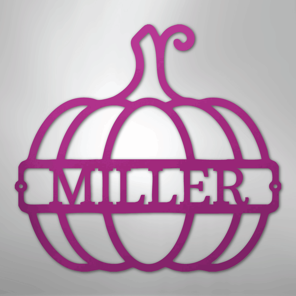Big Pumpkin Personalized Steel Metal Sign Wall ArtCustomly Gifts