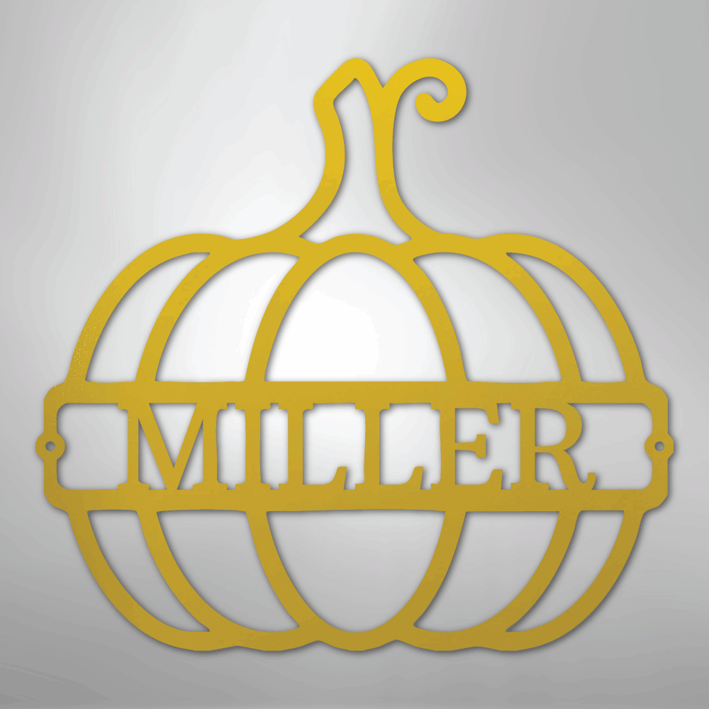 Big Pumpkin Personalized Steel Metal Sign Wall ArtCustomly Gifts