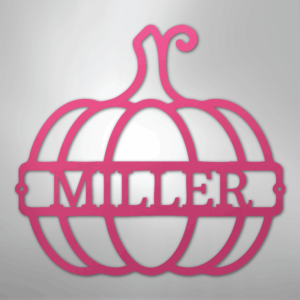 Big Pumpkin Personalized Steel Metal Sign Wall ArtCustomly Gifts