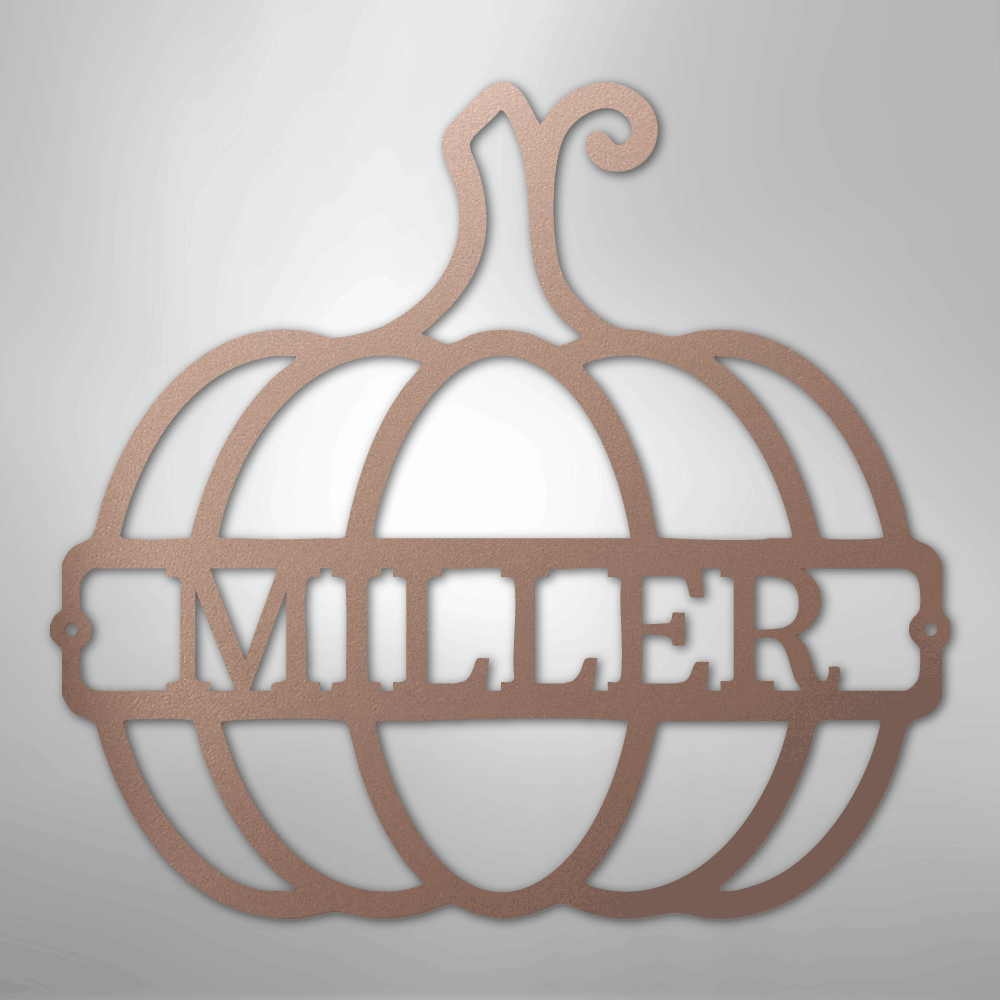 Big Pumpkin Personalized Steel Metal Sign Wall ArtCustomly Gifts