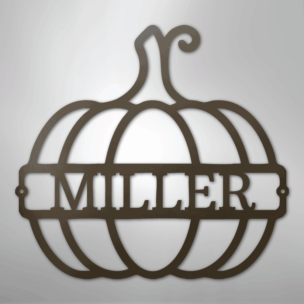 Big Pumpkin Personalized Steel Metal Sign Wall ArtCustomly Gifts
