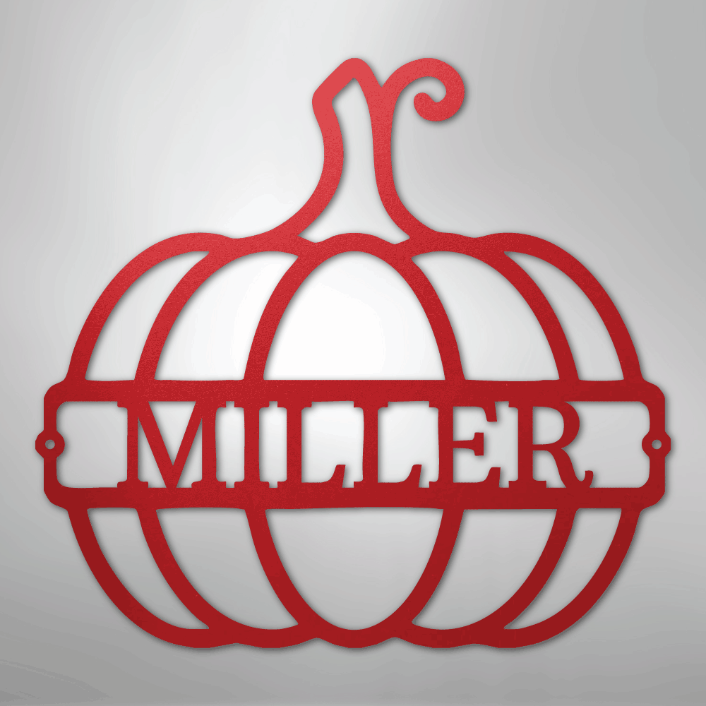 Big Pumpkin Personalized Steel Metal Sign Wall ArtCustomly Gifts