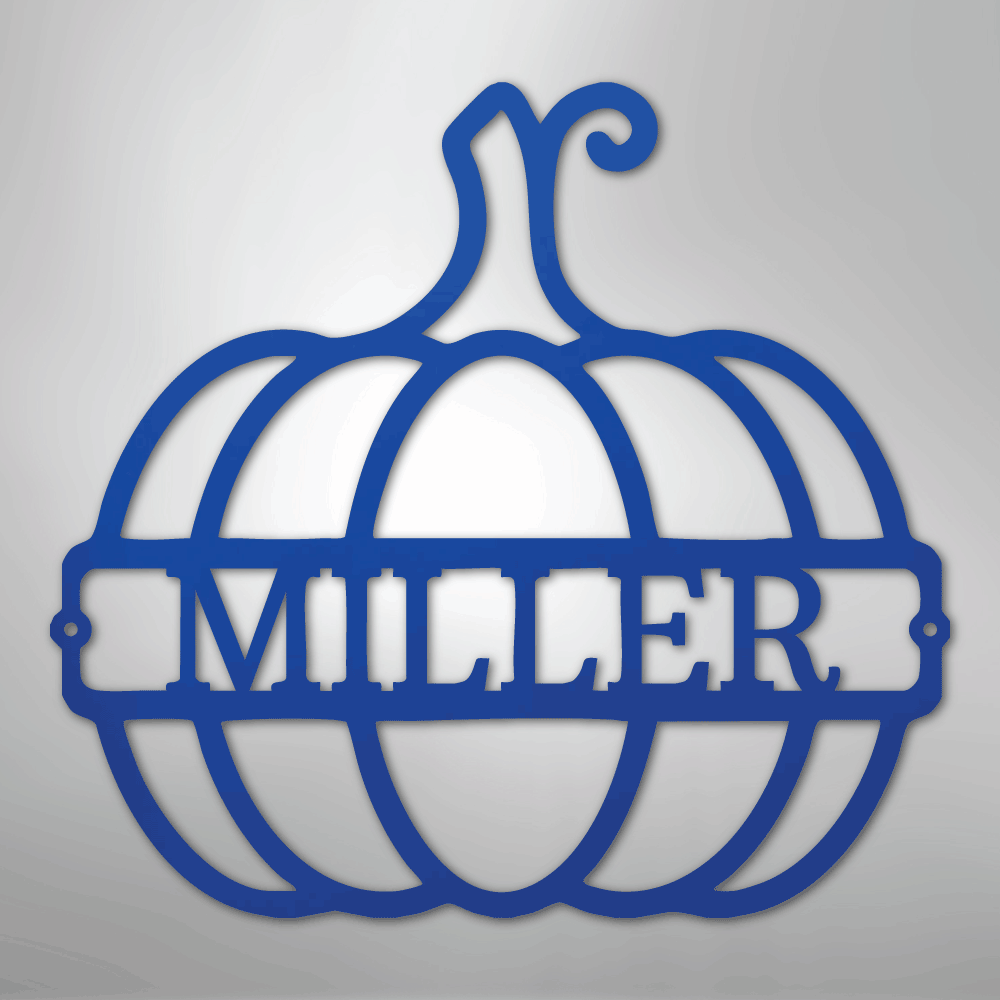 Big Pumpkin Personalized Steel Metal Sign Wall ArtCustomly Gifts