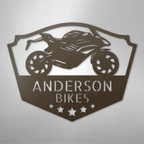 Bike Shop Personalized Steel Metal Sign Wall ArtCustomly Gifts