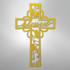Blessed Cross - Steel Metal Sign Wall ArtCustomly Gifts