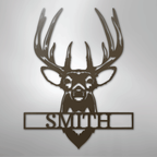 Buck Mount Personalized Steel Metal Sign Wall ArtCustomly Gifts