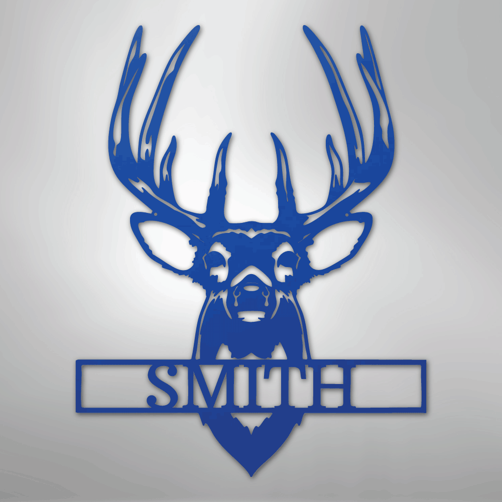 Buck Mount Personalized Steel Metal Sign Wall ArtCustomly Gifts