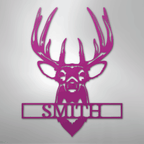 Buck Mount Personalized Steel Metal Sign Wall ArtCustomly Gifts