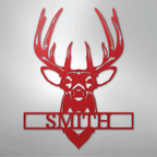 Buck Mount Personalized Steel Metal Sign Wall ArtCustomly Gifts
