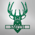 Buck Mount Personalized Steel Metal Sign Wall ArtCustomly Gifts
