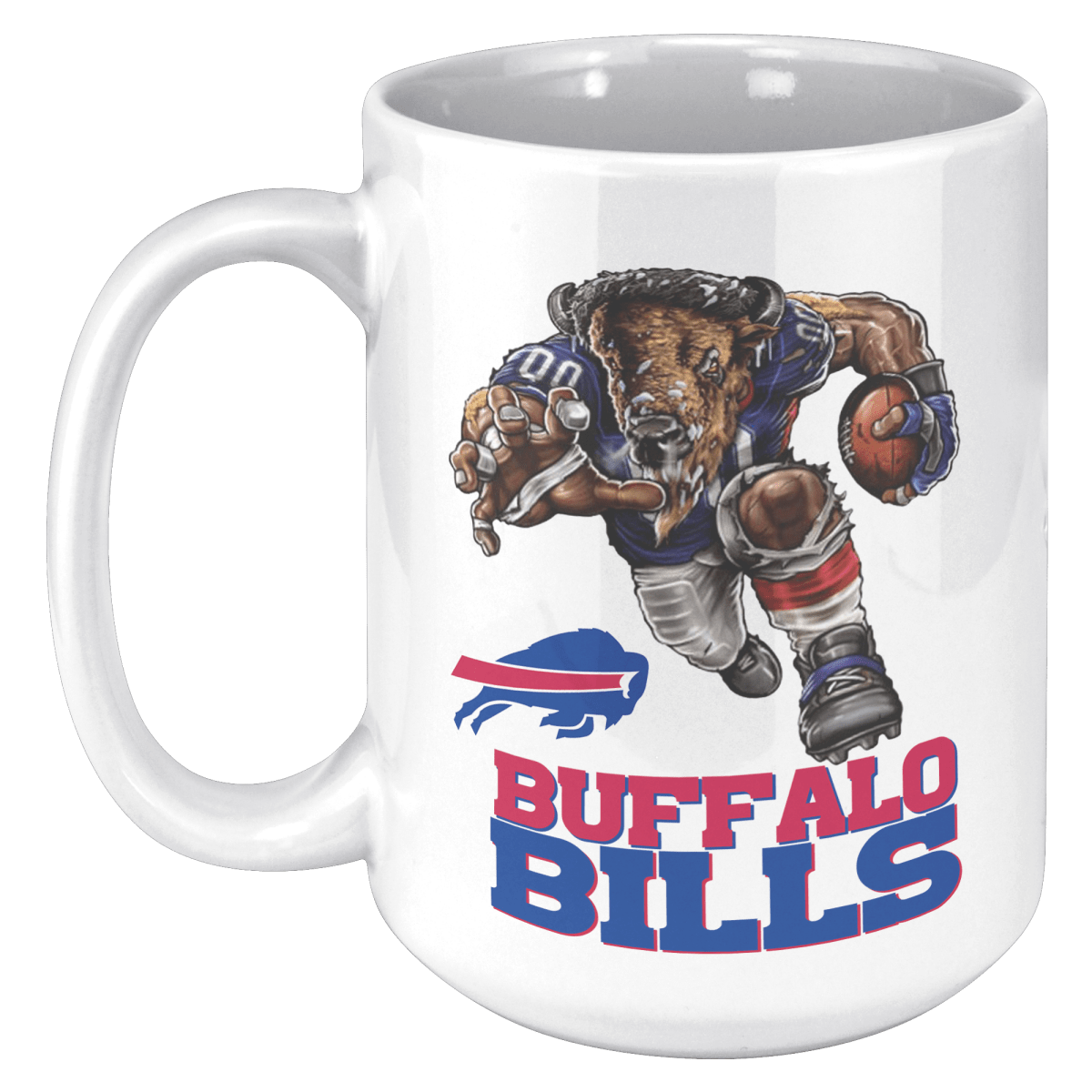 Buffalo Player Wordmark Logo White 15oz MugCustomly Gifts