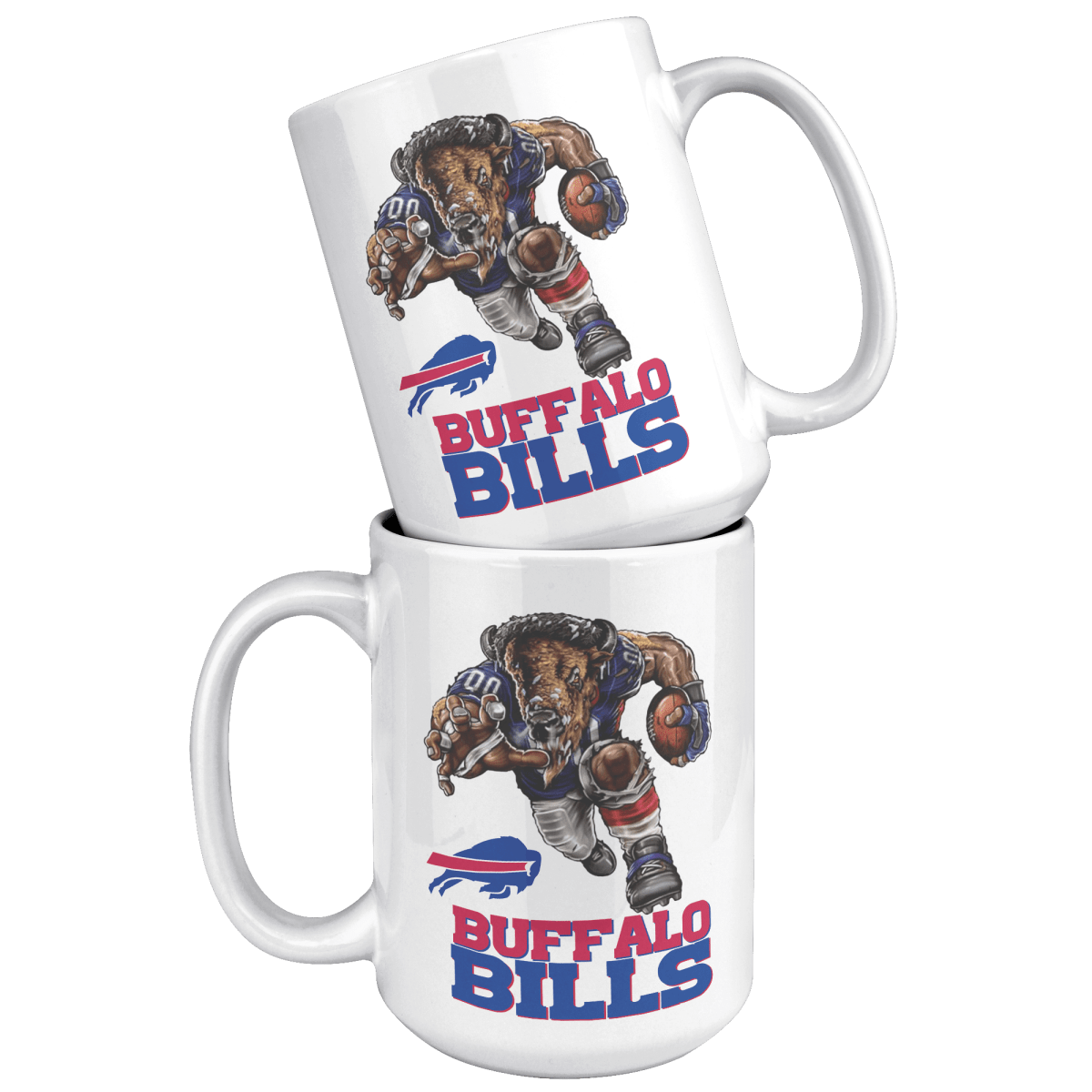 Buffalo Player Wordmark Logo White 15oz MugCustomly Gifts
