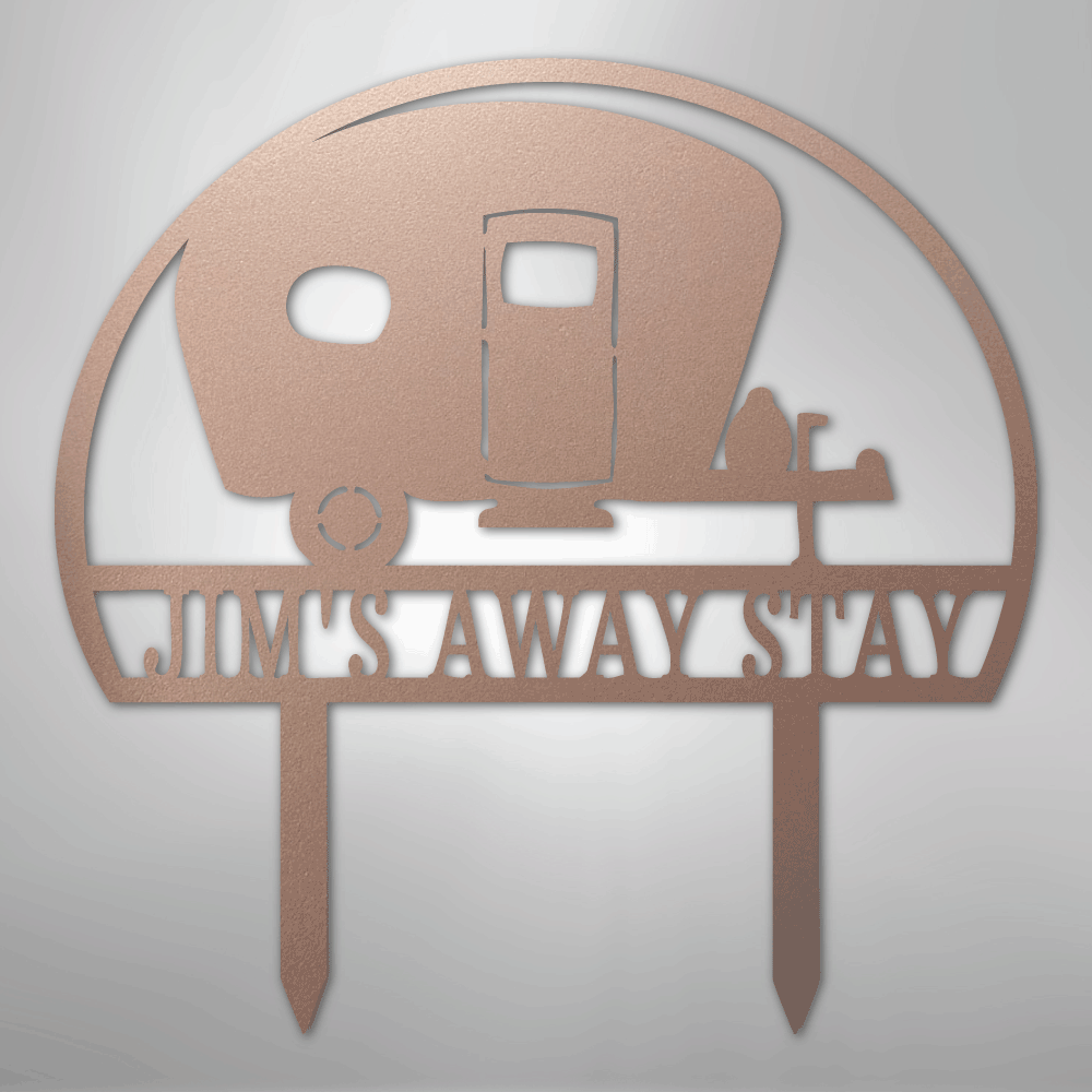 Camper Yard Stake Personalized Steel Metal SignCustomly Gifts