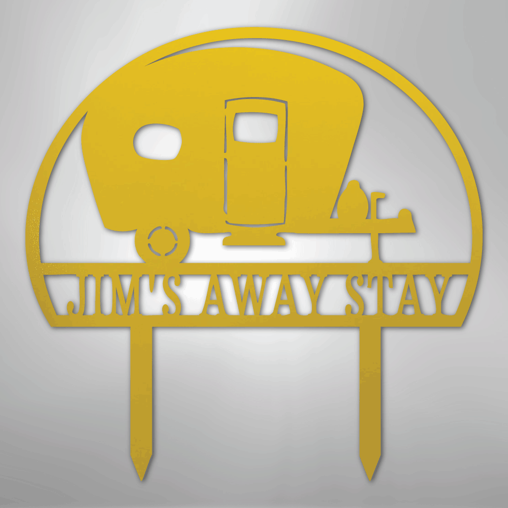 Camper Yard Stake Personalized Steel Metal SignCustomly Gifts