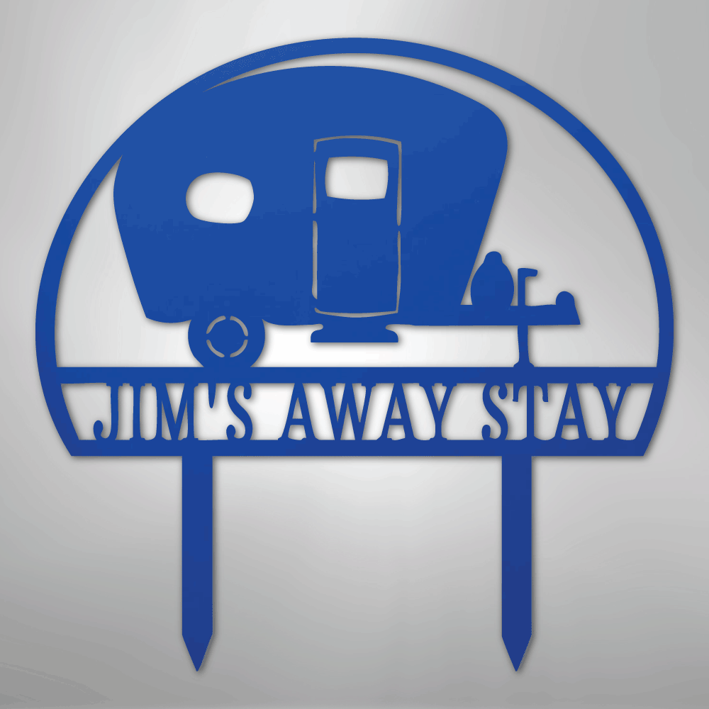 Camper Yard Stake Personalized Steel Metal SignCustomly Gifts