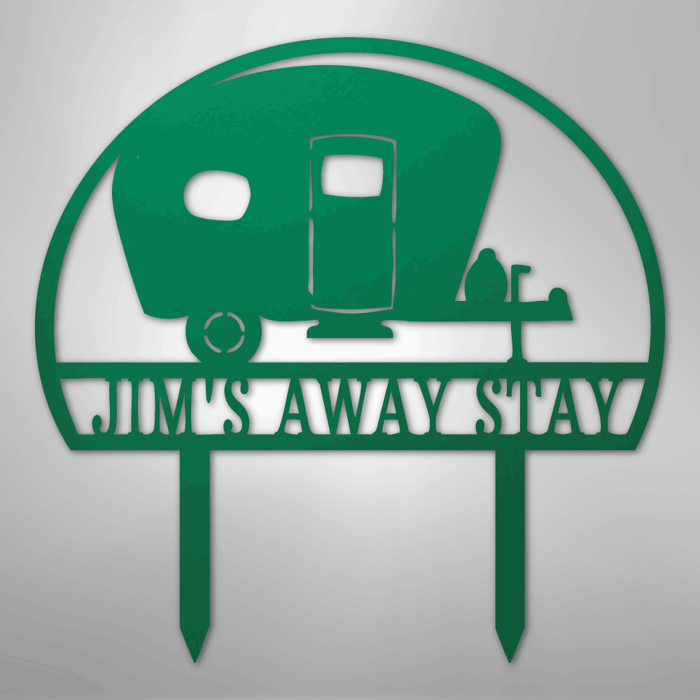 Camper Yard Stake Personalized Steel Metal SignCustomly Gifts