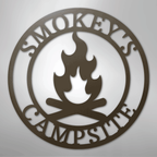 Campfire Personalized Text Steel Metal Sign Wall ArtCustomly Gifts