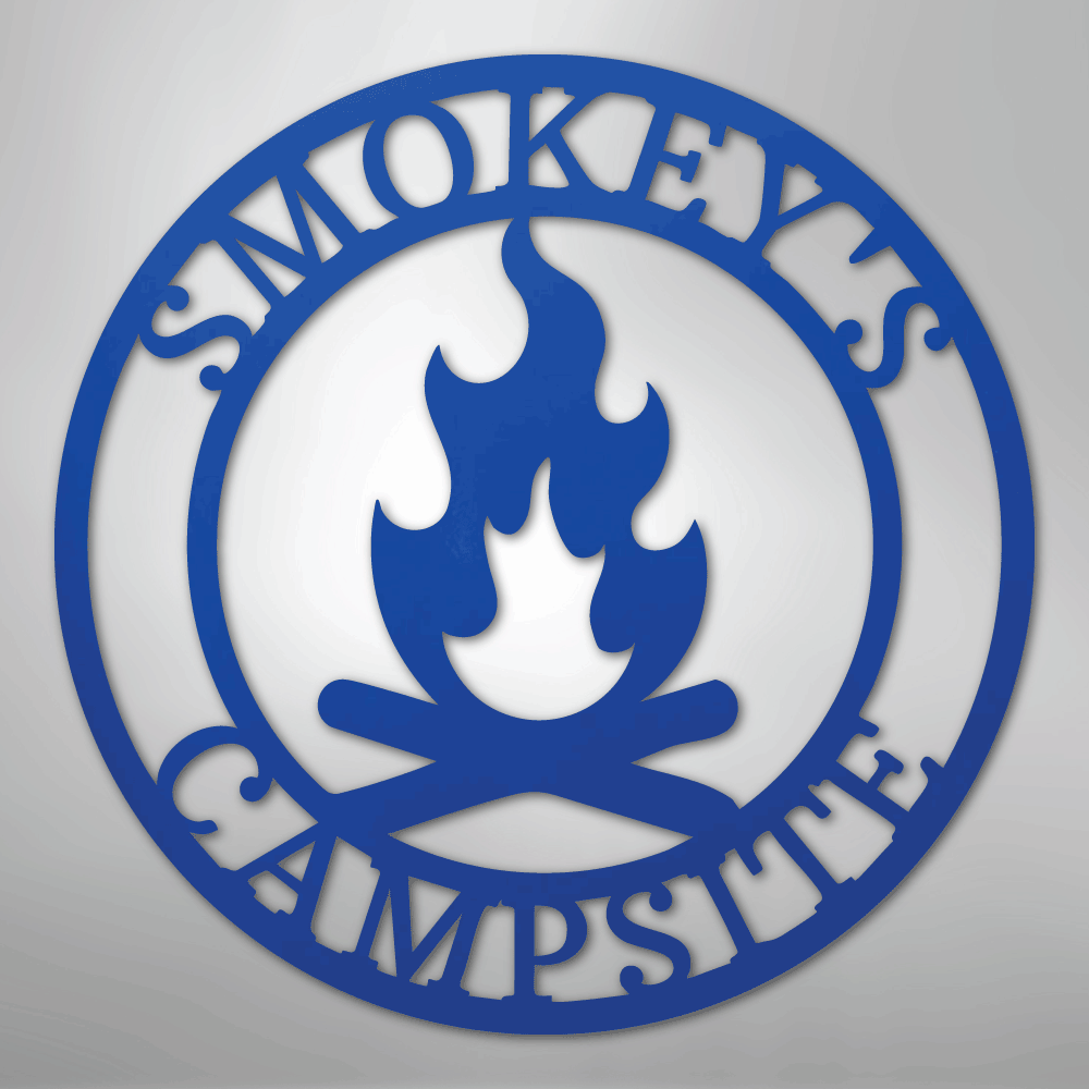 Campfire Personalized Text Steel Metal Sign Wall ArtCustomly Gifts