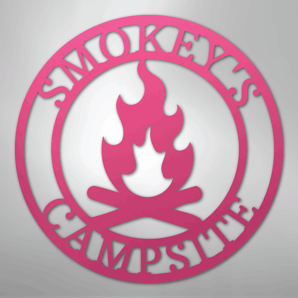 Campfire Personalized Text Steel Metal Sign Wall ArtCustomly Gifts