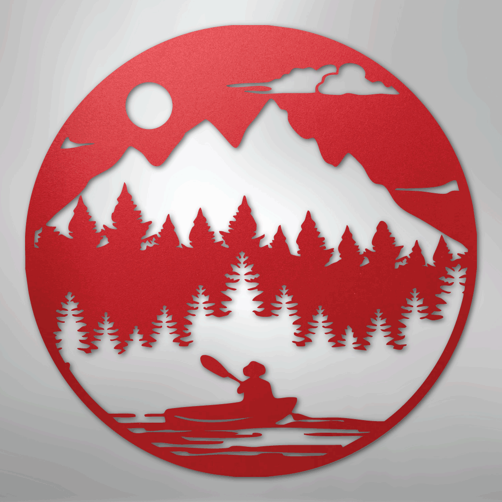 Canoe the Wild - Steel Metal Sign Wall ArtCustomly Gifts