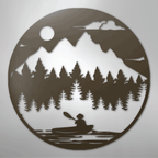 Canoe the Wild - Steel Metal Sign Wall ArtCustomly Gifts