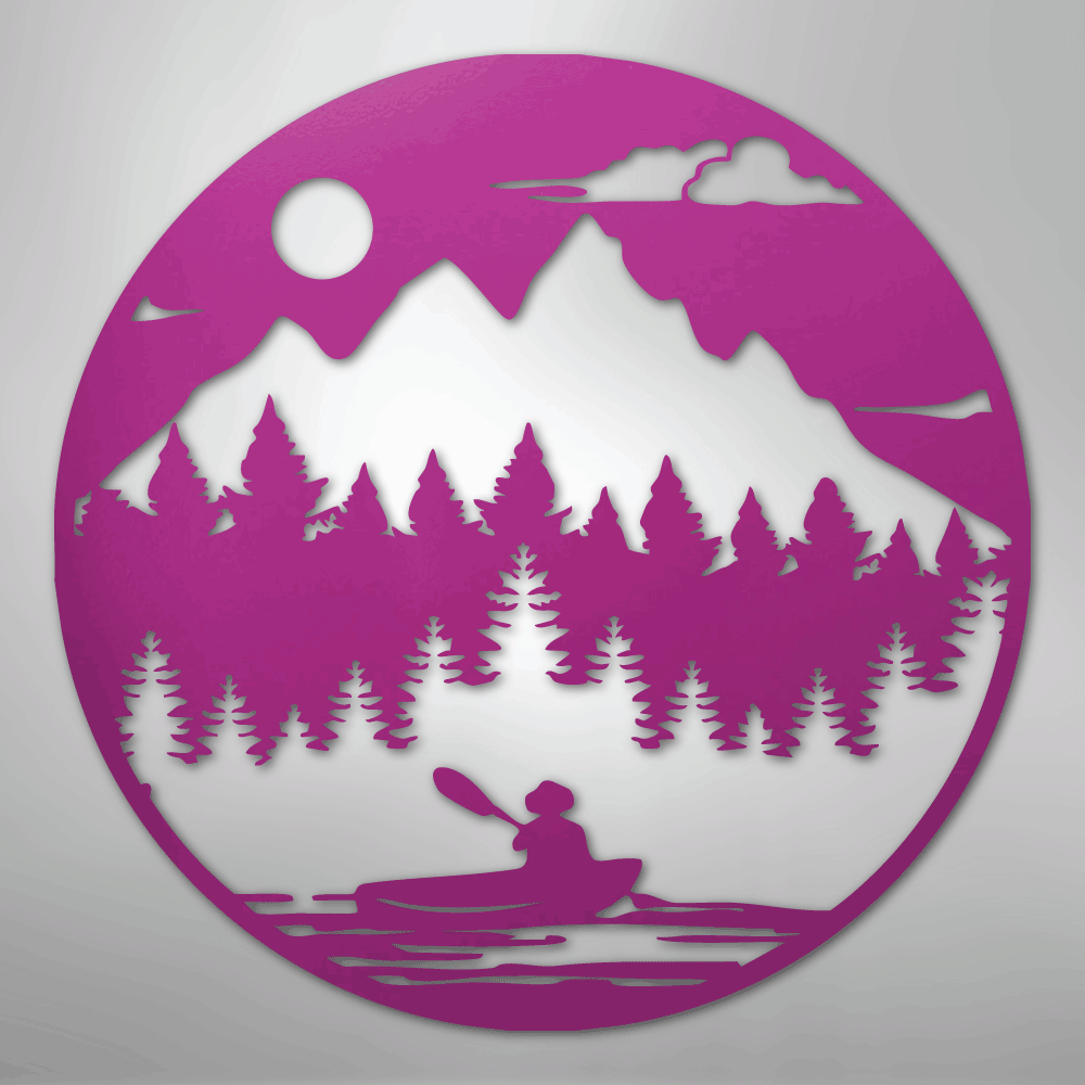 Canoe the Wild - Steel Metal Sign Wall ArtCustomly Gifts