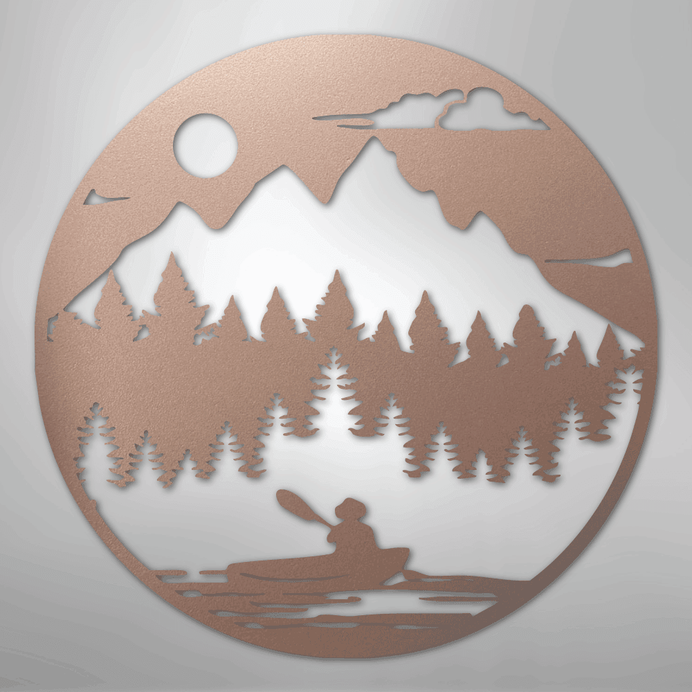 Canoe the Wild - Steel Metal Sign Wall ArtCustomly Gifts
