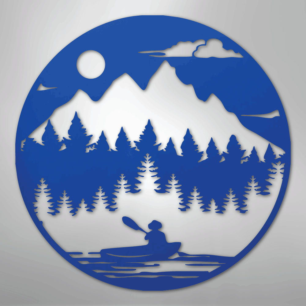 Canoe the Wild - Steel Metal Sign Wall ArtCustomly Gifts