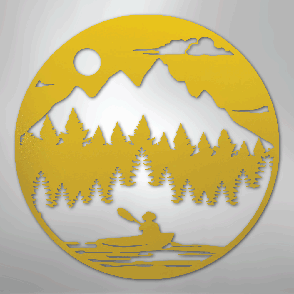 Canoe the Wild - Steel Metal Sign Wall ArtCustomly Gifts
