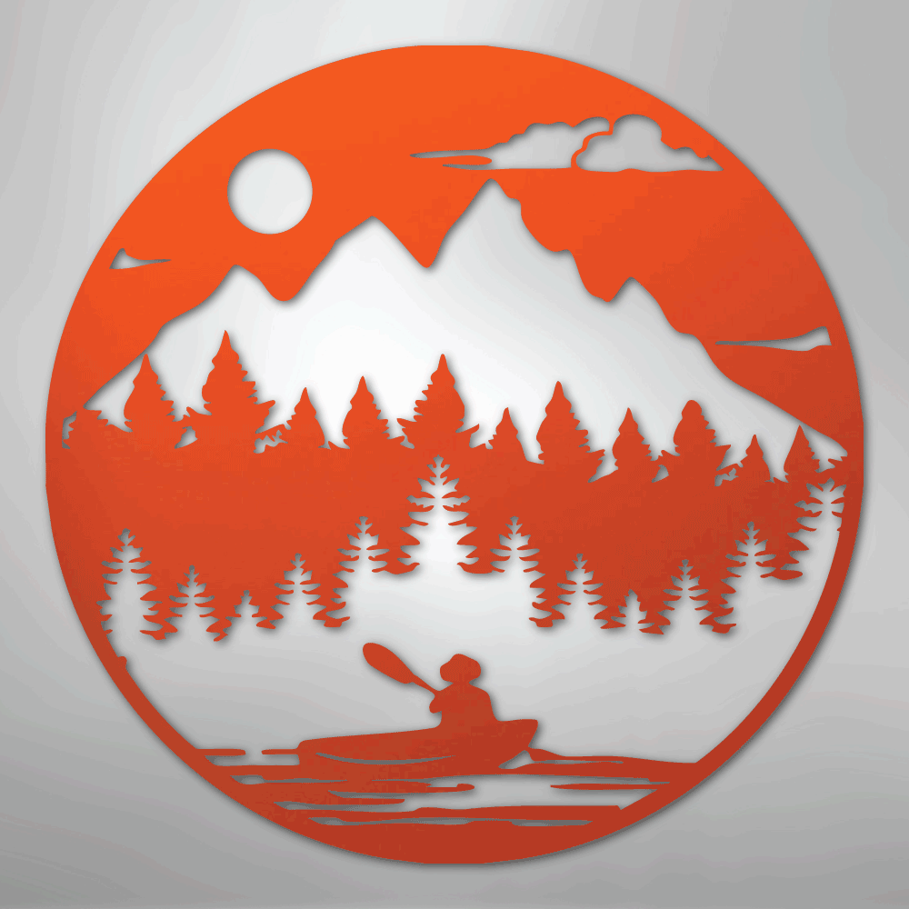 Canoe the Wild - Steel Metal Sign Wall ArtCustomly Gifts