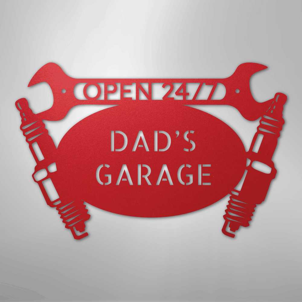 Car Garage Personalized Steel Metal Sign Wall ArtCustomly Gifts