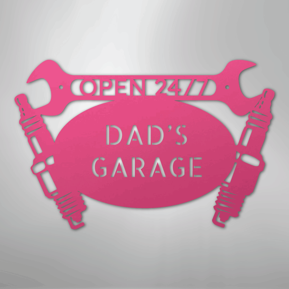 Car Garage Personalized Steel Metal Sign Wall ArtCustomly Gifts