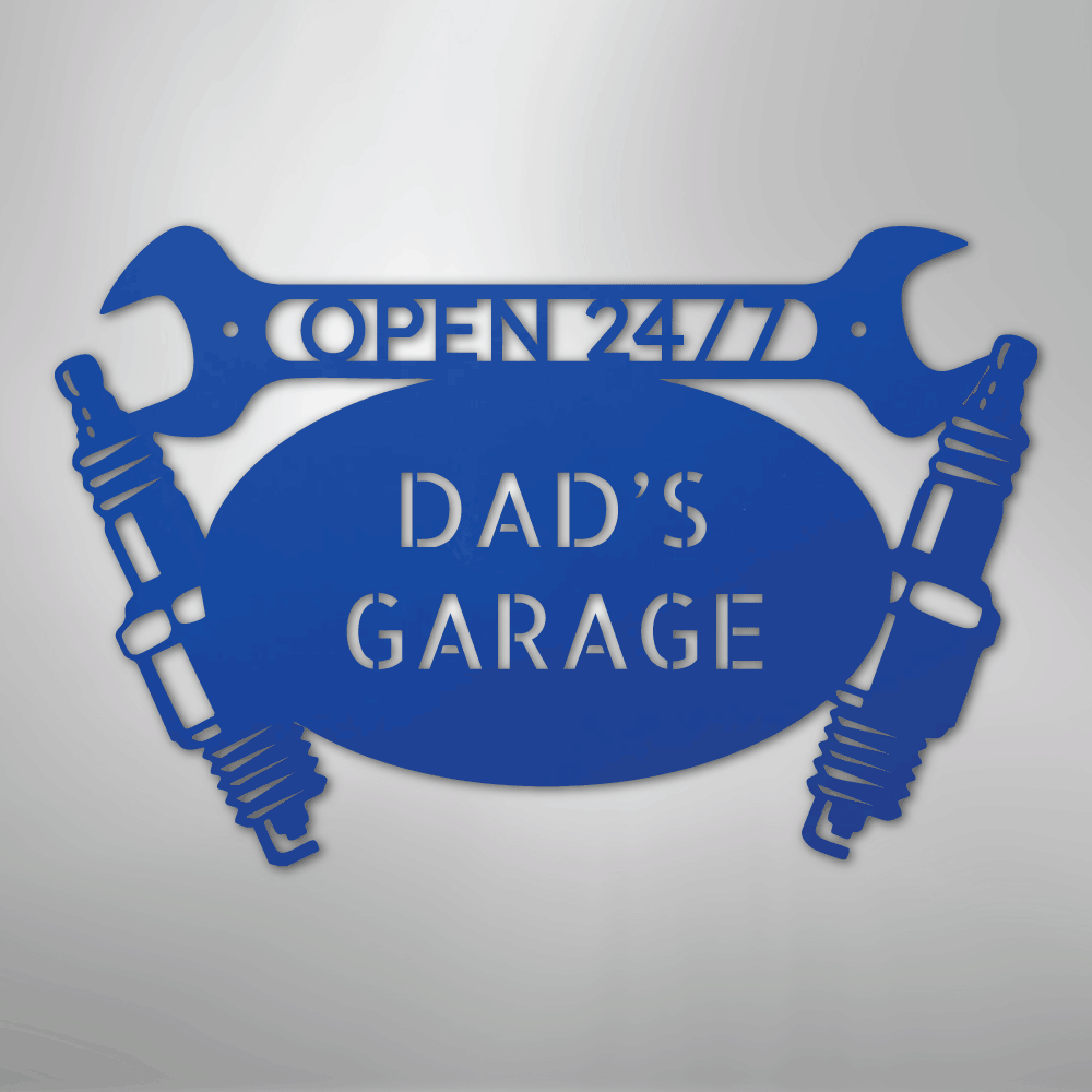 Car Garage Personalized Steel Metal Sign Wall ArtCustomly Gifts