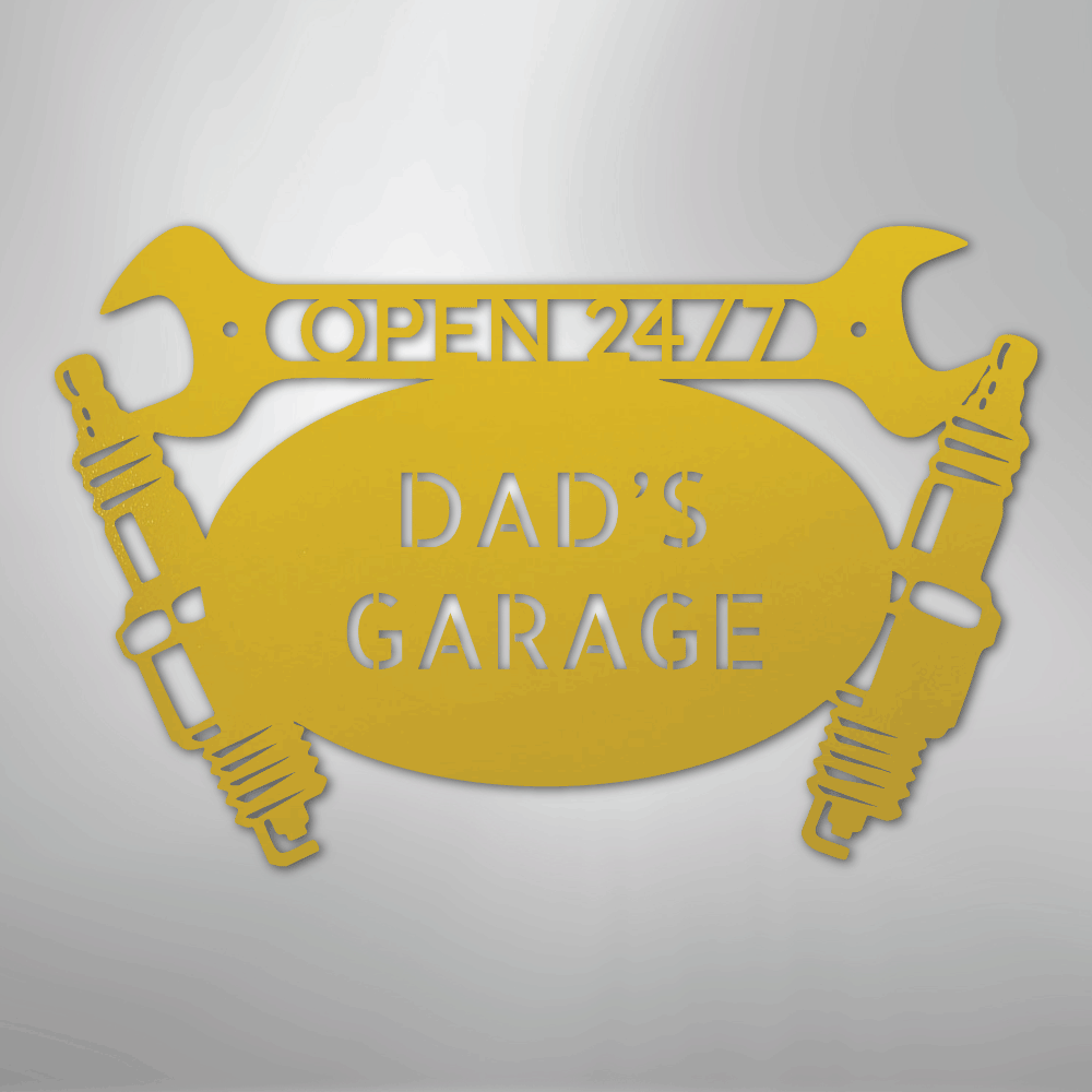 Car Garage Personalized Steel Metal Sign Wall ArtCustomly Gifts