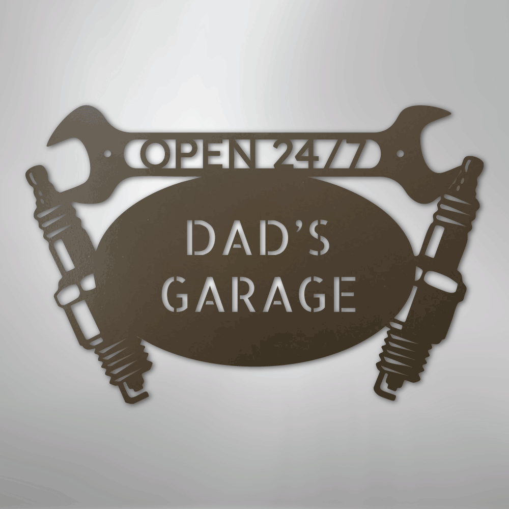 Car Garage Personalized Steel Metal Sign Wall ArtCustomly Gifts