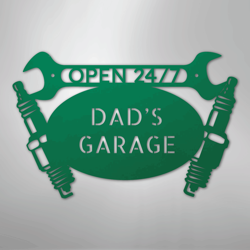 Car Garage Personalized Steel Metal Sign Wall ArtCustomly Gifts