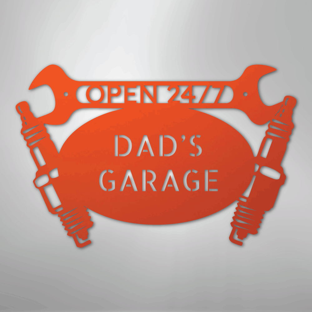 Car Garage Personalized Steel Metal Sign Wall ArtCustomly Gifts