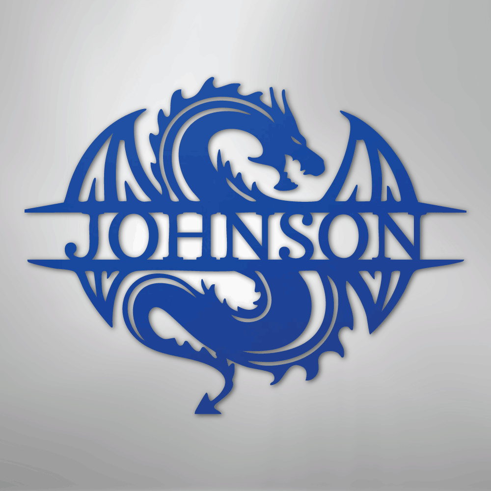 Celtic Dragon Personalized Steel Metal Sign Wall ArtCustomly Gifts