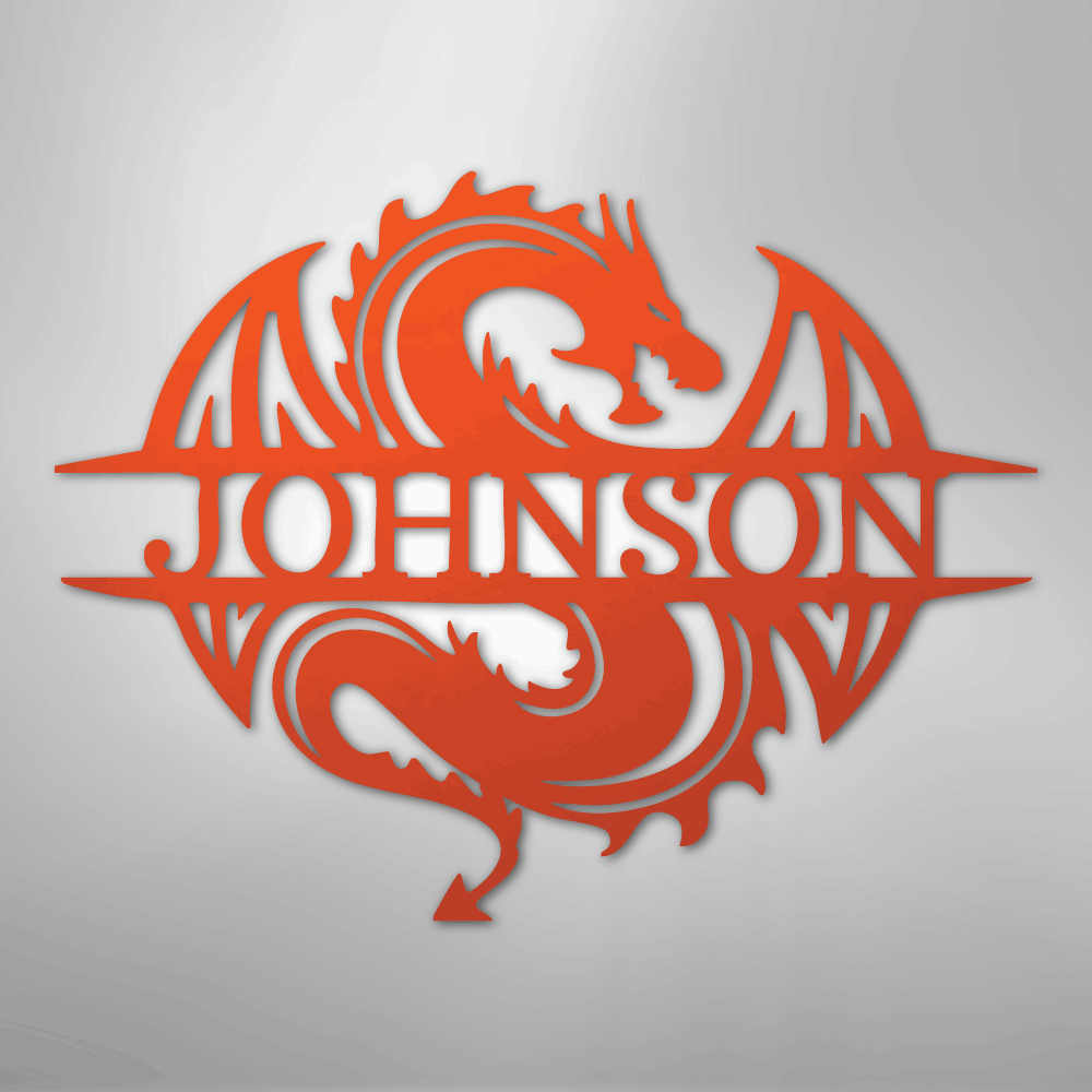 Celtic Dragon Personalized Steel Metal Sign Wall ArtCustomly Gifts