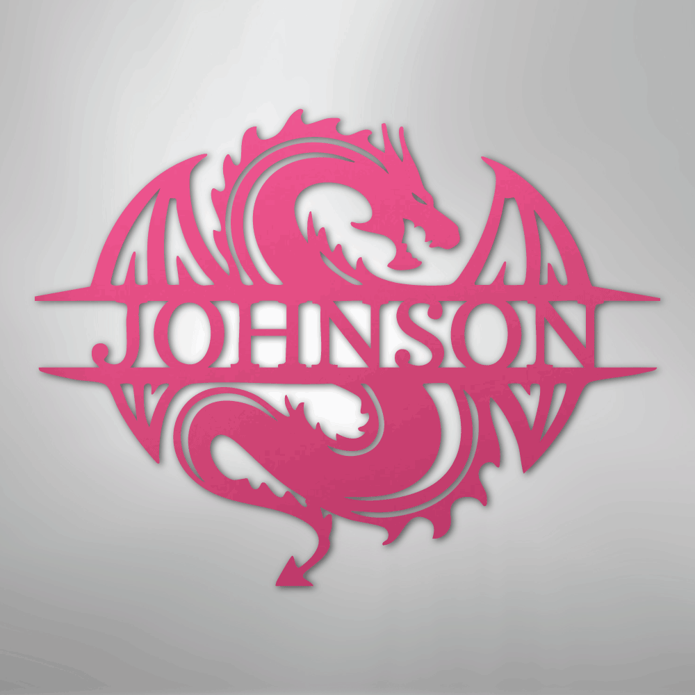 Celtic Dragon Personalized Steel Metal Sign Wall ArtCustomly Gifts