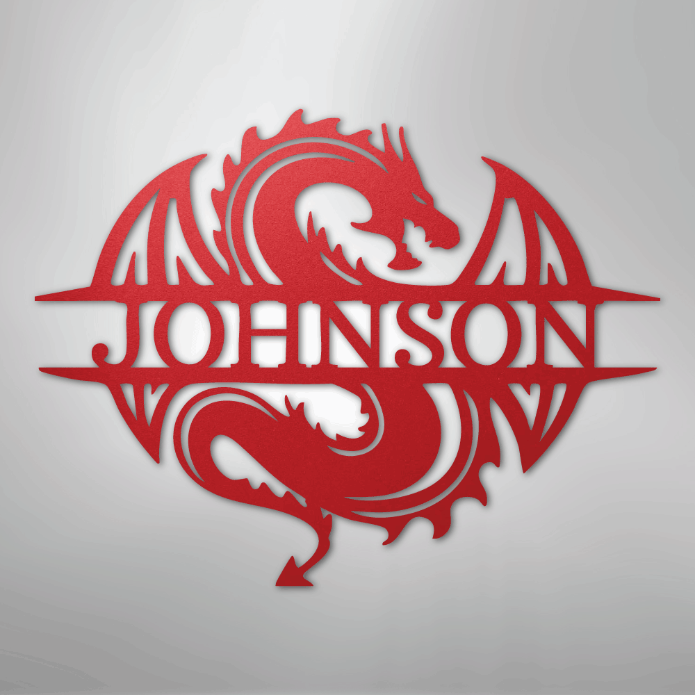 Celtic Dragon Personalized Steel Metal Sign Wall ArtCustomly Gifts