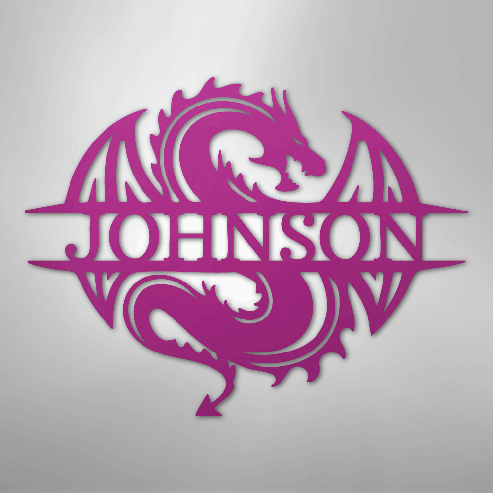 Celtic Dragon Personalized Steel Metal Sign Wall ArtCustomly Gifts